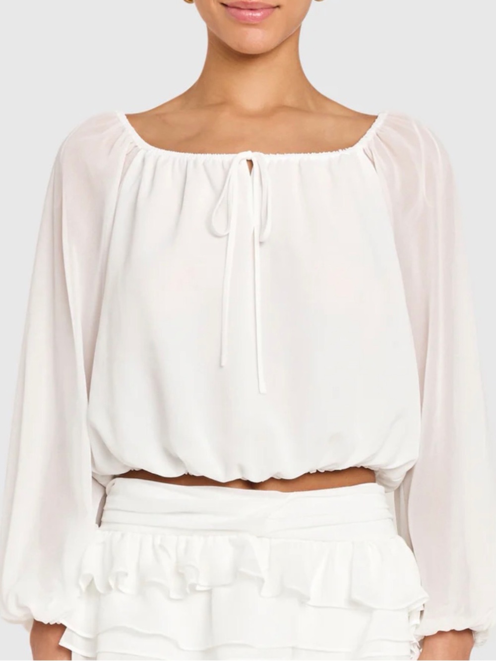 REVOLVE Amanda Uprichard Dallas Top in Ivory Size Small